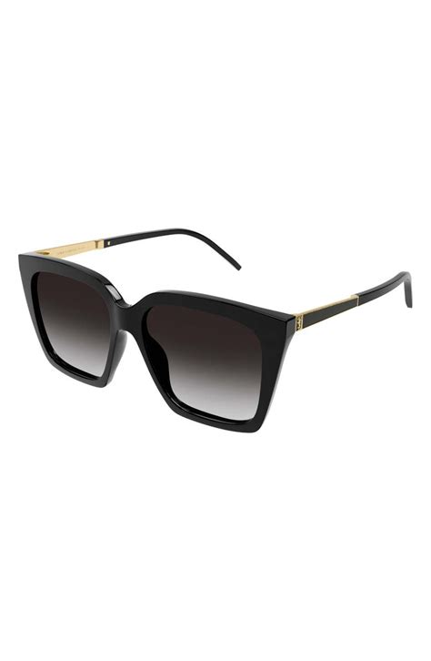 saint laurent 56mm square sunglasses|yves saint laurent sunglasses women's.